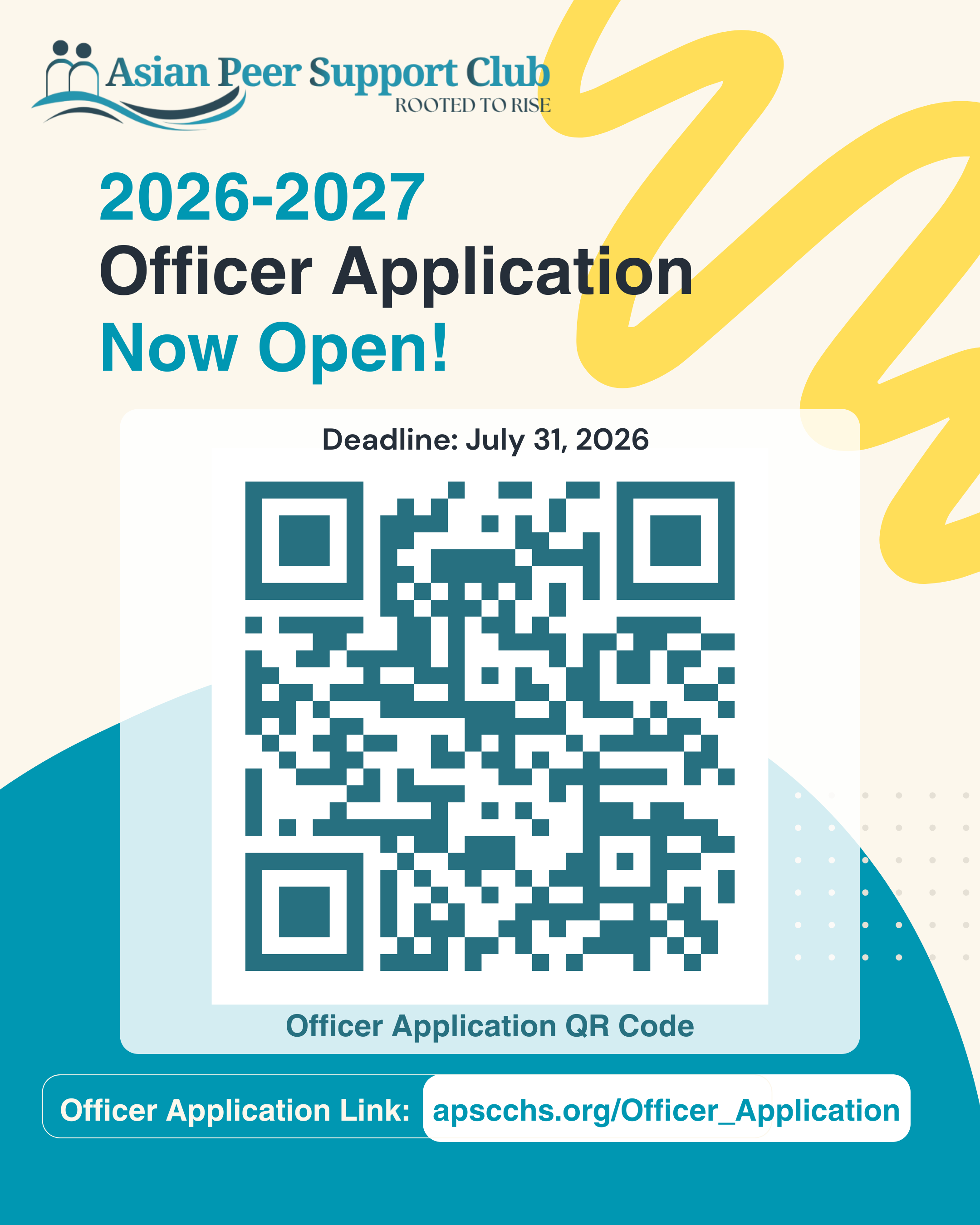 2026-2027 Officer Application Poster